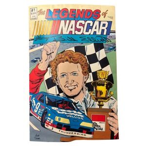 The Legends of NASCAR #1 Bill Elliott Comic Book 1990 Konami